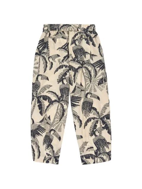 botanical-print trousers by PSOPHIA