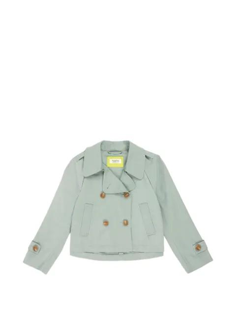 double-breasted cropped jacket by PSOPHIA