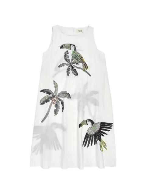 embroidered mini dress by PSOPHIA