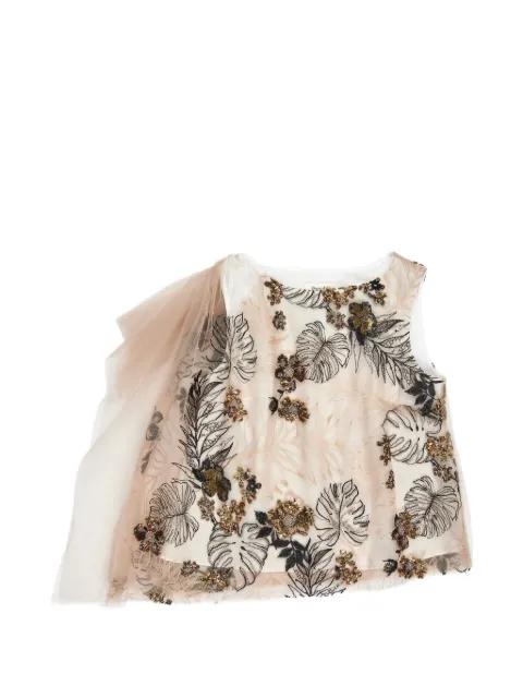 floral-embellished blouse by PSOPHIA