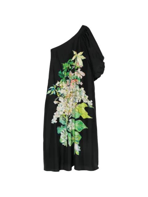 floral-print one-shoulder maxi dress by PSOPHIA