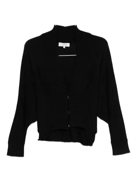 ribbed buttoned cardigan by PSOPHIA