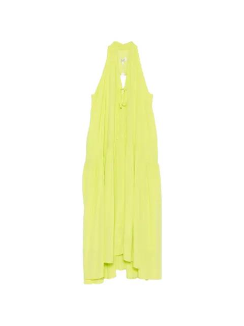 tie-detail halterneck dress by PSOPHIA