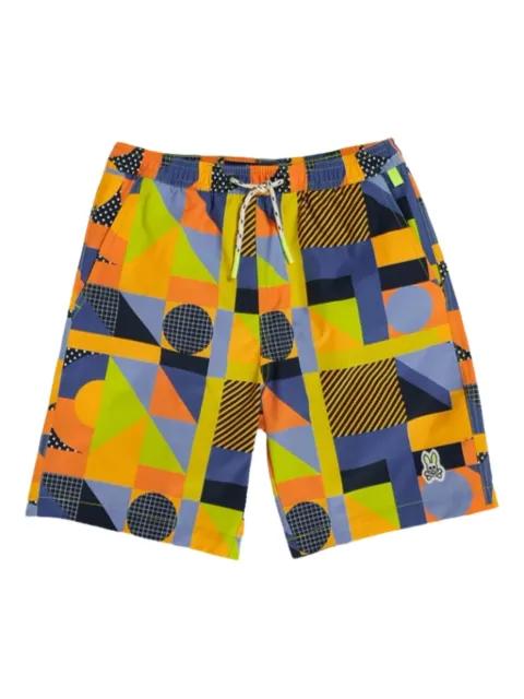 Henry Deco geometric-print swim shorts by PSYCHO BUNNY