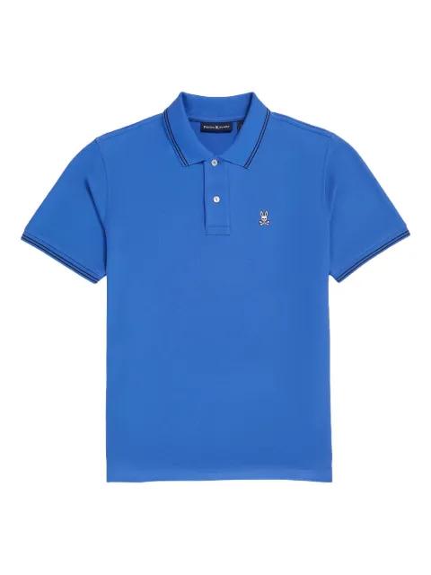 Logan logo-embroidered tipped polo shirt by PSYCHO BUNNY