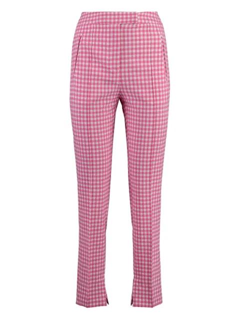 Frida check-print trousers by PT TORINO