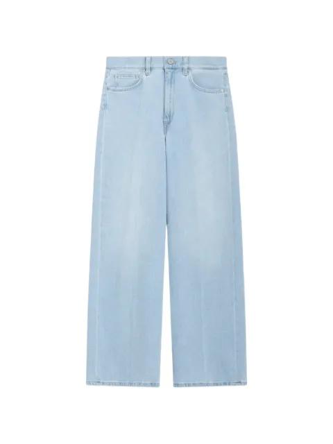 Kendal pressed-crease wide-leg jeans by PT TORINO