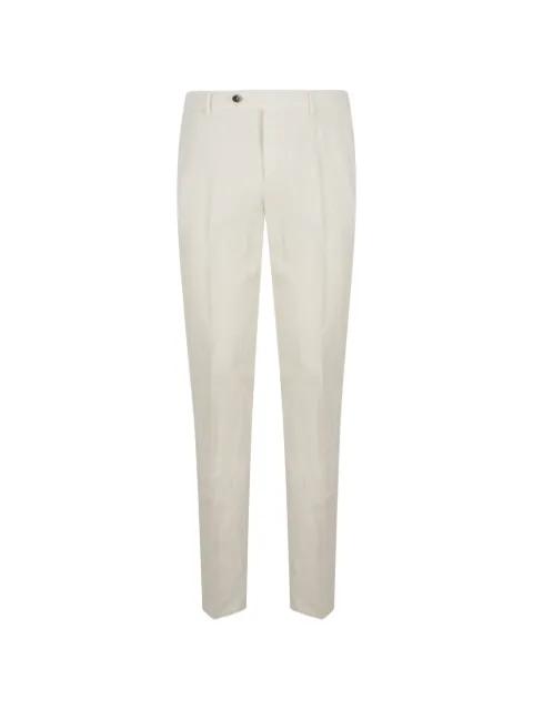 Style pressed-crease elasticated-waistband trousers by PT TORINO