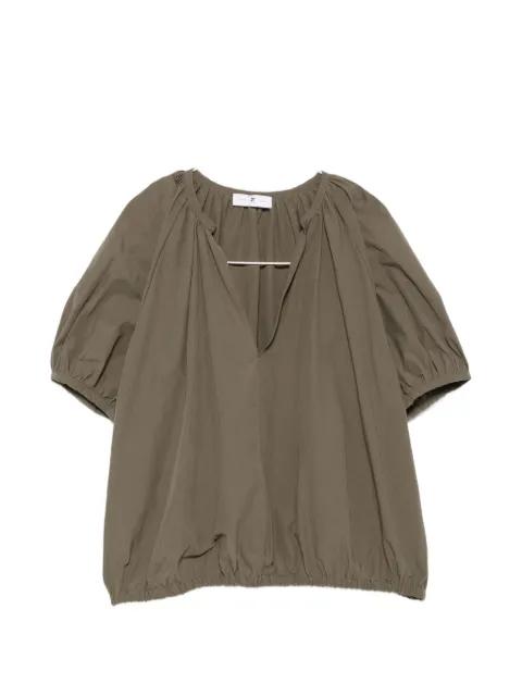 Teresa gathered puff-sleeve blouse by PT TORINO