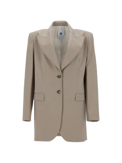 Victoria peak-lapel single-breasted blazer by PT TORINO