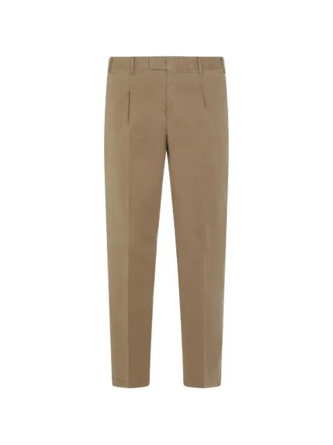 belt-loops pleated trousers by PT TORINO