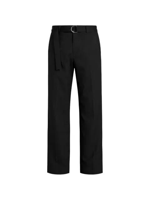 belted straight-leg trousers by PT TORINO