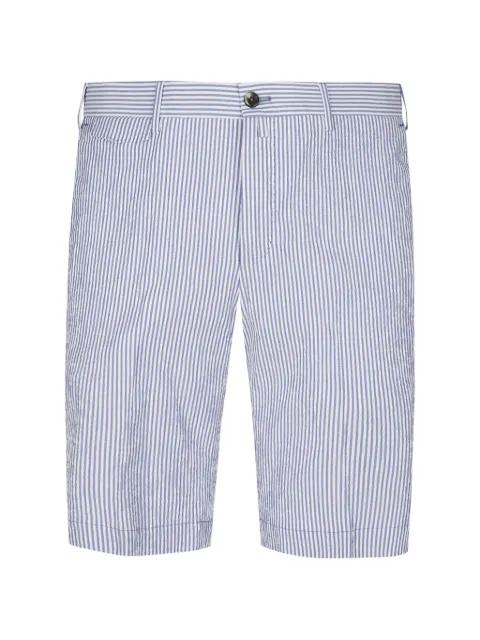 button-fastening striped cotton shorts by PT TORINO