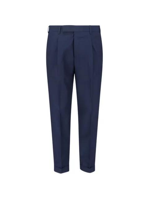 button pleat trousers by PT TORINO