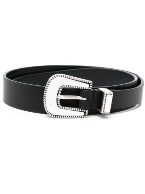 calf-suede pointed-tip belt by PT TORINO