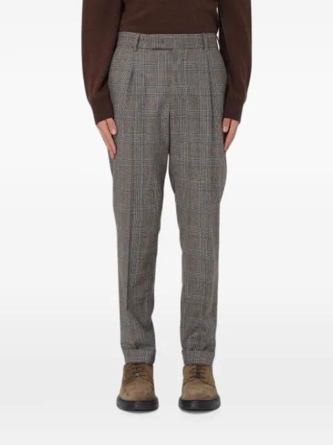 check pleated trousers by PT TORINO