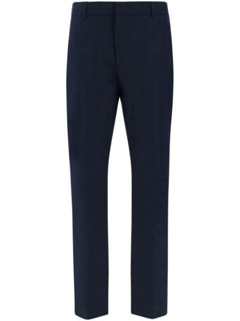 cotton-blend straight-leg trousers by PT TORINO