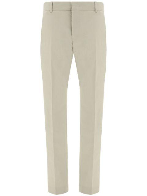 cotton-blend straight-leg trousers by PT TORINO