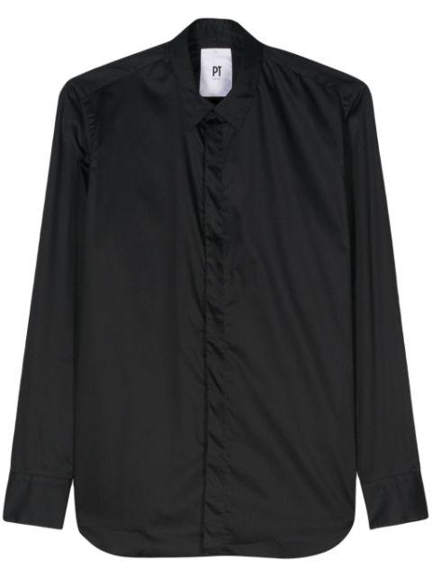 cotton satin shirt by PT TORINO