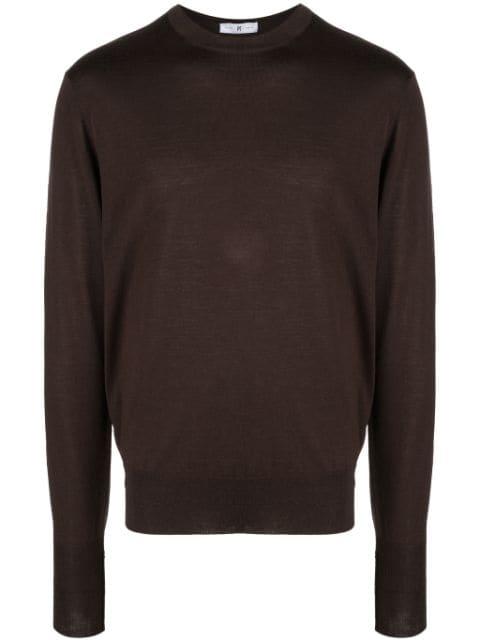 crew-neck fine-knit jumper by PT TORINO
