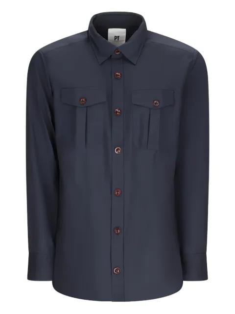 double-pocket button-down shirt by PT TORINO