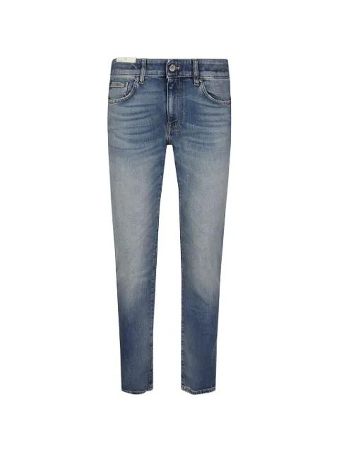 faded-effect whiskered jeans by PT TORINO