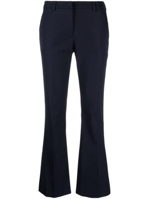 flared concealed-fastening trousers by PT TORINO