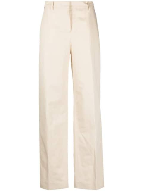 high-waisted straight trousers by PT TORINO