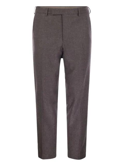 ironed crease flannel trousers by PT TORINO