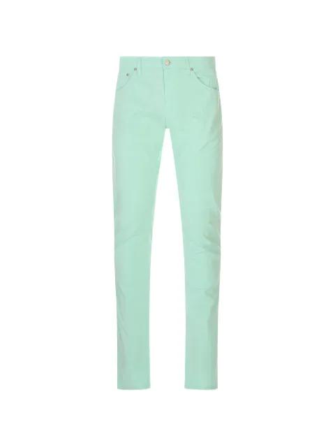 logo-patch slim-fit trousers by PT TORINO