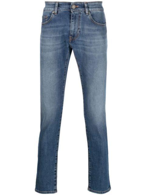 logo-patch straight-leg jeans by PT TORINO