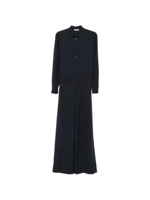long-sleeve button-up jumpsuit by PT TORINO