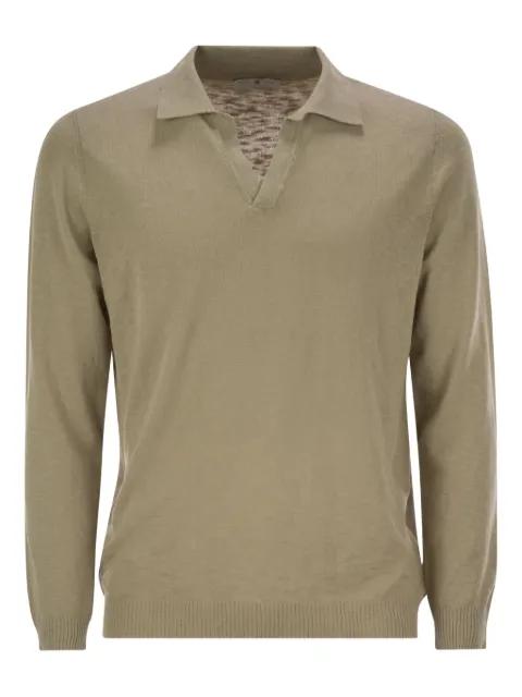 long-sleeved cotton polo-colar T-shirt by PT TORINO