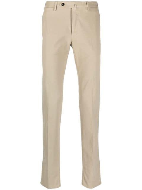 mid-rise tapered chinos by PT TORINO