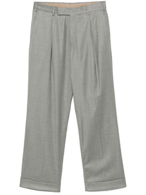 pleat-detail trousers by PT TORINO