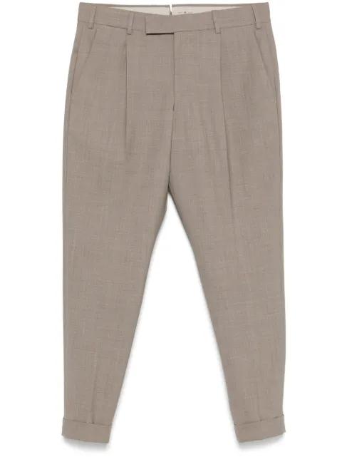 pleat-detail trousers by PT TORINO