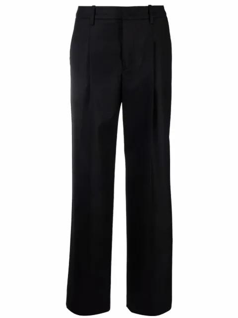 pleat-detail wide-leg tailored trousers by PT TORINO