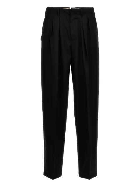 pleated charm-detail trousers by PT TORINO