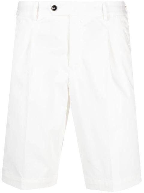 pleated cotton bermuda shorts by PT TORINO