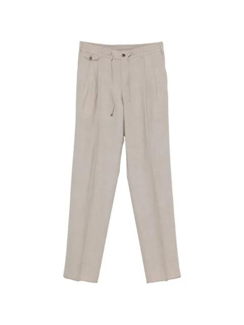 pleated drawstring-waist trousers by PT TORINO
