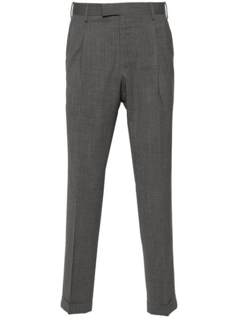 pleated slim-cut trousers by PT TORINO