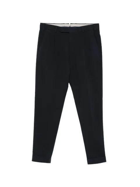 pleated tapered trousers by PT TORINO