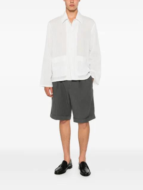 pleated turn-up shorts by PT TORINO
