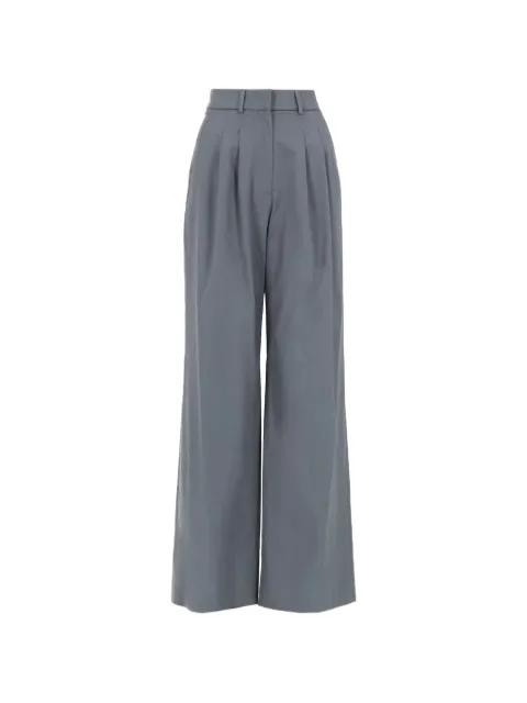 pleated wide-leg cotton trousers by PT TORINO
