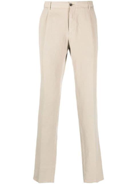 pressed-crease straight trousers by PT TORINO