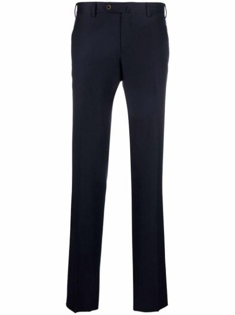 slim-fit wool trousers by PT TORINO