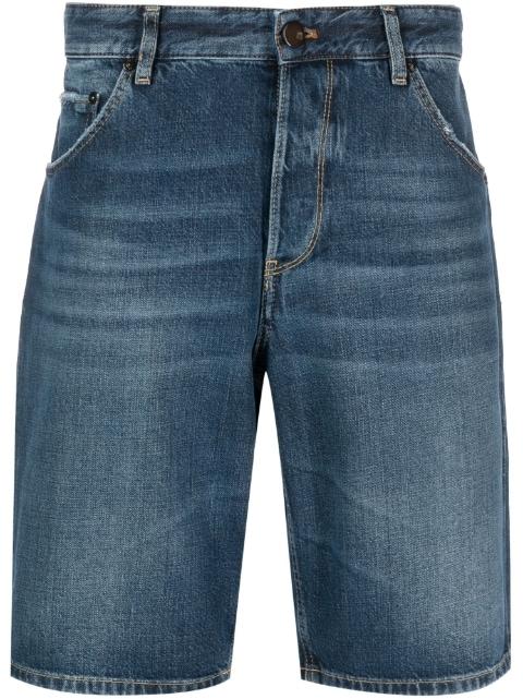 straight-leg denim shorts by PT TORINO