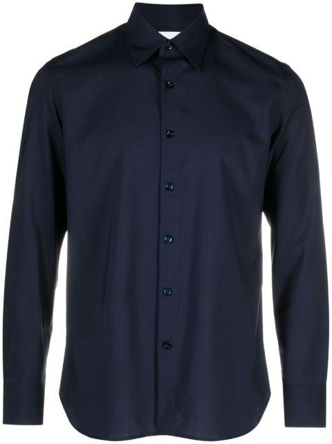 straight-point collar wool shirt by PT TORINO