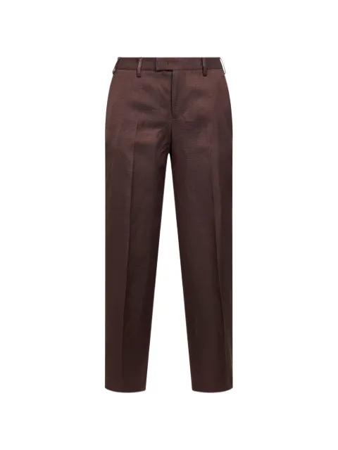 textured trousers by PT TORINO