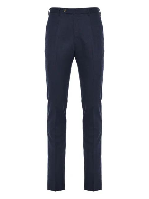 textured wool trousers by PT TORINO